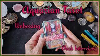 Aquarian Tarot in a Tin Unboxing and Deck Interview