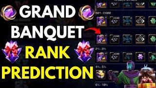 BANQUET EVENT 2024 RANK PREDICTION | GRAND BANQUET RANK REWARDS | MARVEL CONTEST OF CHAMPIONS