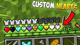 Minecraft, But There are CUSTOM HEARTS...