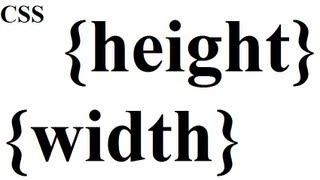 CSS how to: height and width