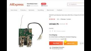 DSMX/DSM2 Receiver with AS3X and Brushless Control from AliExpress.