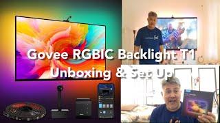 Unboxing & Set Up | Govee RGBIC TV Backlight T1