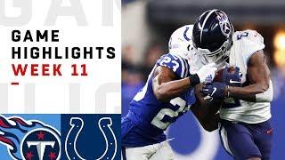 Titans vs. Colts Week 11 Highlights | NFL 2018