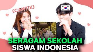 [REAKSI KOREA] ORANG KOREA Pertama Lihat SERAGAM SEKOLAH INDONEISA  | SISWA INDONESIA
