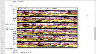 [Assembly 8086] 2D - VGA Hardware / Bad Sync TV Effect