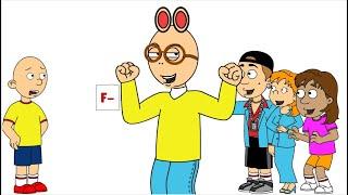 Arthur Makes a Fake Report Card out of Caillou's/Grounded