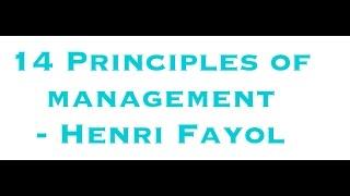 14 Principles of Management - Henri Fayol (Easiest way to remember)