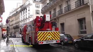 Pompiers de Paris Urgence feu Compilation ( Paris Fire Dept responding Fire call )