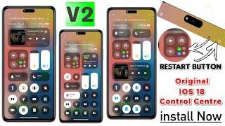 ️ ios 18 Control Centre  V2 All Xiaomi Redmi Poco Devices | Now All  toggle  Working | |Part-7