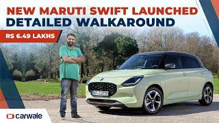 2024 Maruti Swift Detailed Walkaround | Rs 6.49 Lakhs | New Engine & Features