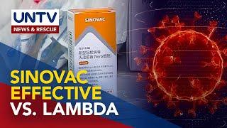 Sinovac COVID-19 vaccine effective vs. Lambda variant