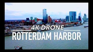 ROTTERDAM HARBOUR by Drone Aerial 4K | Netherlands Nederland
