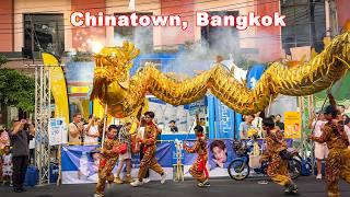 Procession | Lion and Dragon Dance | Vegetarian Festival Bangkok Chinatown 2024