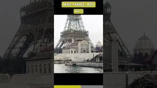 Witness the Eiffel Tower from a Boat in 1890 | #eiffeltower  #history #paris