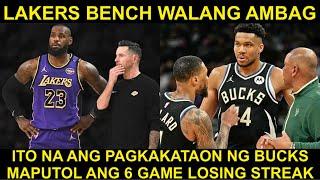 Bench ng Lakers may PROBLEMA | Bucks CHANSA ng Manalo vs 1-6 Jazz