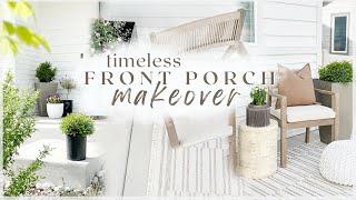 FRONT PORCH MAKEOVER! transforming our patio with new furniture & decor from Wayfair