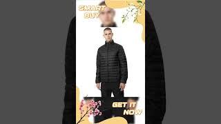 Men's 4F M084 Deep Black Down Jacket with Water-Repellent Fabric and Comfortable Fit