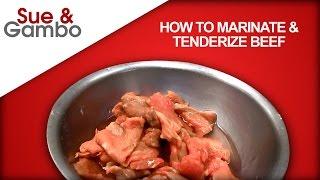 How to Marinate and Tenderize Beef stir fry