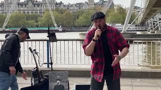 Speechless! Just Watch Dean Franklin Singing “Back to Black”(Amy Winehouse) London SouthBank Busking