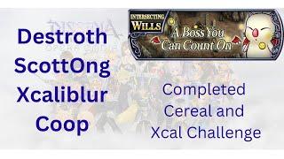 Destroth ScottOng and Xcaliblur Coop - Cereal and Xcal Challenge complete - Mog IW DFFOO