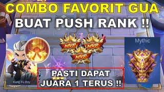 COMBO FAVORIT GUA BUAT PUSH RANK !! PASTI DAPAT JUARA 1 TERUS !! COMBO MAGIC CHESS TERKUAT 2024