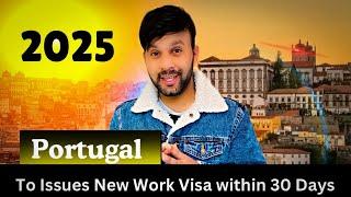 Portugal 2025 open work permit new update immigration paper Portugal