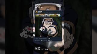 WHEN KAKASHI LOST HIS LEFT EYE ️ AND OBITO AWAKENED HIS SHARINGAN 