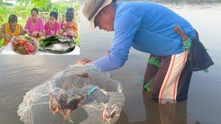 Nagpahibas ng lambat at nagluto ng ginataang crabs