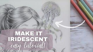 EASY Way to Make Iridescent Effects  Adult Coloring Tutorial for Beginners