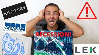 Incoming RECESSION! What to expect and how to prepare as a Management Consultant