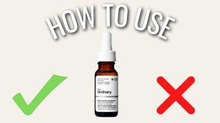 How To Use The Ordinary Multi-Peptide Eye Serum