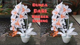 Bunga Cantik Dari Kresek Bening || Beautiful Flowers from Clear Crackle