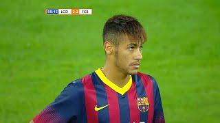 Neymar's First Ever Game For Barcelona