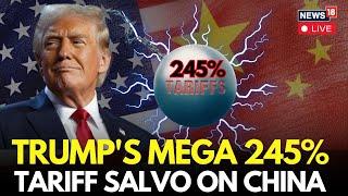 Trump LIVE: U.S President Donald Trump Levies Massive 245% Tariffs On China | Trade War | Xi | N18G