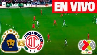 Toluca vs Pumas EN VIVOHorario y dónde ver el partido de la jornada 14 del Apertura 2022 de Liga MX