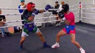 Curmel Moton Vs Lienard Sarcon Sparring