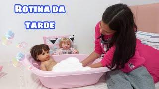 Rotina da tarde com as minhas bebês reborns doentes