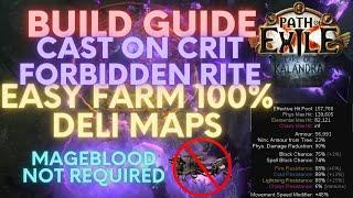 PoE 3.19-3.22: CoC Forbidden Rite Occultist Build Guide Non-Mageblood Version