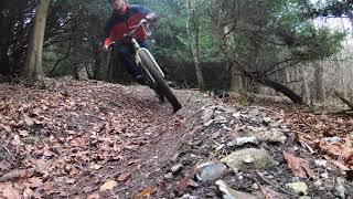 Just some #mtb cornering on the Stooge Cycles MK3