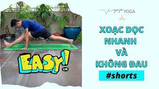 Xoạc Dọc Nhanh và Không Đau cho Người Mới Tập Yoga #short