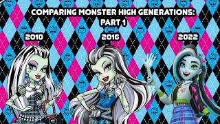 Comparing Monster High Generations Part 1