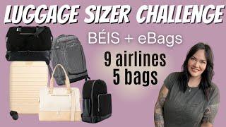 Beis Luggage Sizer Challenge: Personal item or Carry on?