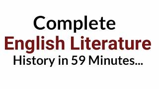 History of English Literature in Hindi