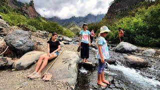 Hiking in the Caldera de Taburiente National Park, La Palma, Canary Islands, Spain