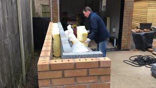 Real DIY Brick Extension Part 3 Floor construction and walls