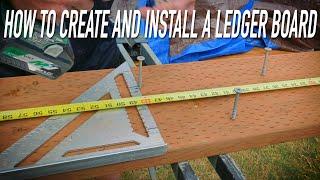 Tutorial: How To Make & Install A Ledger Board Dr Decks Style || Dr Decks