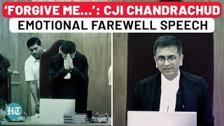 CJI Chandrachud Farewell Speech: Emotional Goodbye, Message To Supreme Court Successor Sanjiv Khanna