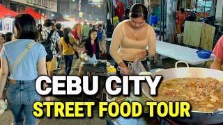 STREET FOOD TOUR in CEBU CITY, Philippines | Food Tour at Colon Night Market 2025!