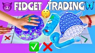 FIDGET TRADING - PURPLE  VS BLUE  *SHE SCAMMED ME* 