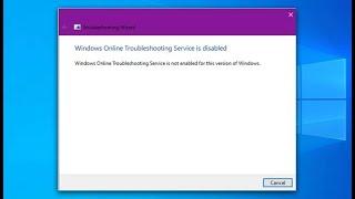 Windows Online Troubleshooting Service Is Disabled [How to Solve It]
